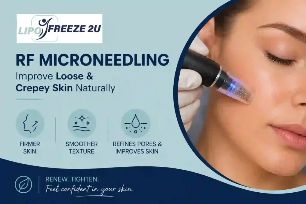 Can RF Microneedling Help Improve Loose and Crepey Skin Waltham's Cross?